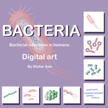Preview of Bacteria or bacterial infections digital art PNG download