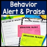 Behavior Alert and Behavior Praise for Classroom Behavior 