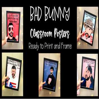 Preview of Bad Bunny Classroom Posters