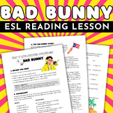 Bad Bunny Intermediate ESL Reading Comprehension Passage a