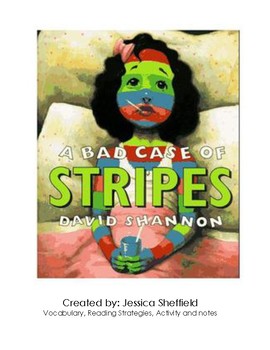 Preview of Bad Case of Stripes Book ESL Lesson + activoties