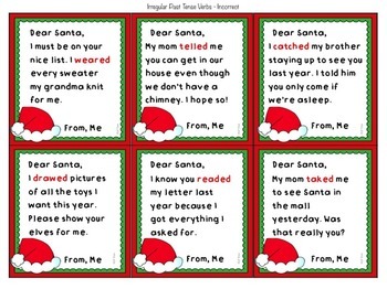 Bad Grammar Letters To Santa By Slp Tree 