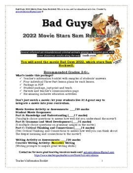 Preview of Bad Guys 2022 Movie Review and Educational Activities