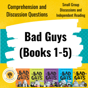 Preview of Bad Guys (Books 1-5): Comprehension Questions and Vocabulary Words Bundle