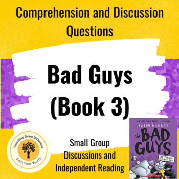 Preview of Bad Guys The Furball Strikes Back (Book 3) Comprehension Questions