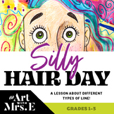 Crazy Hair Day | Simple DISTANCE LEARNING or In Class Art Lesson