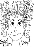 Bad Hair Day Coloring Sheet