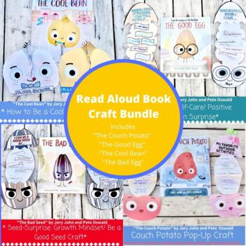 Preview of Bad Seed/ Cool Bean / Good Egg / Couch Potato Read Aloud *Surprise* Craft Bundle