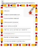 Bad Sentences Worksheet / Correcting Activity