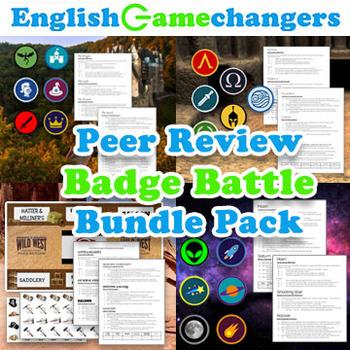 Preview of Badge Battle BUNDLE Peer Review Games: Any Level, Any Content