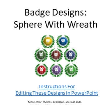 Preview of Open Badge Designs: Sphere With Wreath