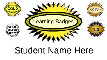 Preview of Badging System for Student Self-Evaluation (K-12)