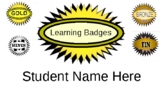 Badging System for Student Self-Evaluation (K-12)