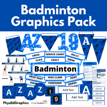 Preview of Badminton Graphics Pack