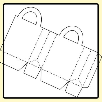 Bag Templates - Nets for Party Bags, Gift Bags etc Clip Art Set ...