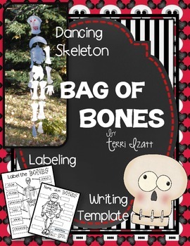 Preview of Bag of Bones....a skeleton craft and writing activity