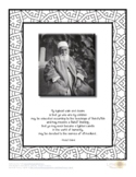 Baha'i Quote with Photo of 'Abdu'l Baha Coloring Border