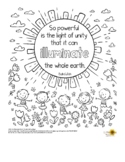 Baha'i Unity Quote Coloring Page