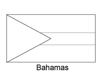 Bahamas Flag Printable , Bahamas Flag Coloring Sheet | TPT