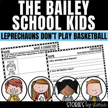 Preview of Bailey School Kids #4 Leprechauns Don't Play Basketball Activities