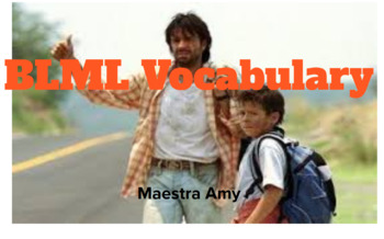 Preview of Bajo La Misma Luna Vocabulary 