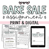 Bake Sale Assignment | Print & Digital
