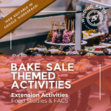 Bake Sale Theme Activities | Food, Culinary, Cooking | Sub