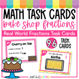 Fractions Task Cards | Real World Fractions Task Cards | B