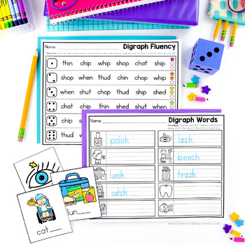 Digraphs Activities, Games, Centers, and Worksheets by The Printable ...