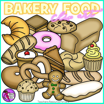 Preview of Bakery food realistic clipart
