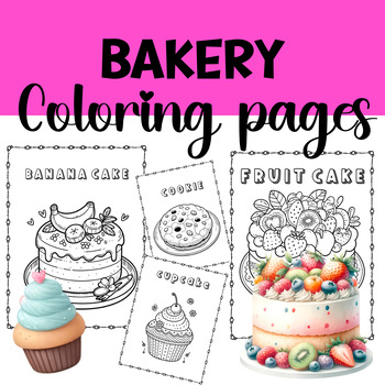 Preview of Bakery Coloring Pages