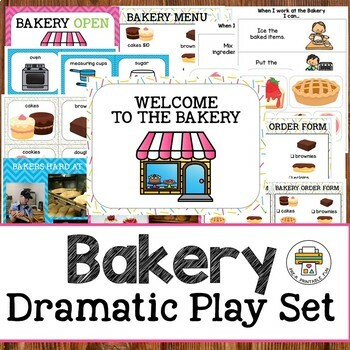 Preview of Bakery Dramatic Play Pack Pre-K