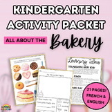 Bakery Kindergarten Activities in French & English
