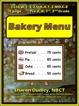 Preview of Bakery Menu