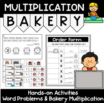 Preview of Bakery Multiplication Dramatic Play - 3rd/4th Grade - Centers/Small Group