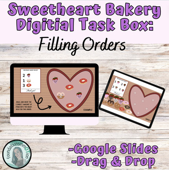 Preview of Bakery Order/Digital Task Box/Life & Vocational Skills/Interactive Google Slides