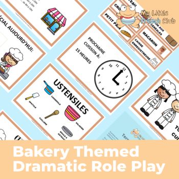 Preview of Bakery Themed Dramatic Role Play in French