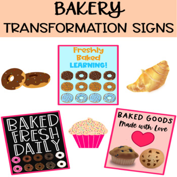 Preview of Bakery Transformation Signs