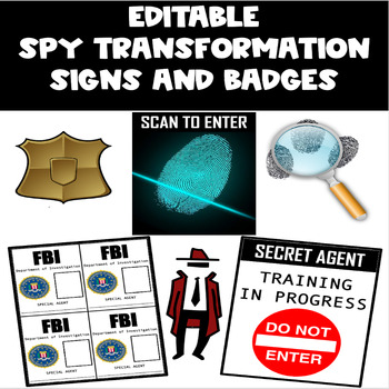 Preview of Spy Transformation Signs and Badges