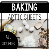 Baking Articulation Worksheets - Speech Therapy - Cooking