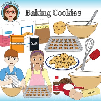 Preview of Baking Cookies Clip Art