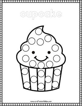 Cupcake Dot Markers Coloring Book Graphic by Faisal4_design · Creative  Fabrica