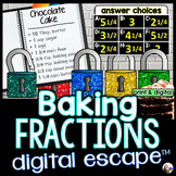 Baking Fractions Digital Math Escape Room Activity