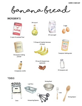 Preview of Baking - Montessori Visual Recipes