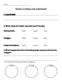 Baking Soda & Vinegar States of Matter Recording Sheet