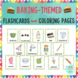 Baking-Themed Flashcard and Coloring Pages