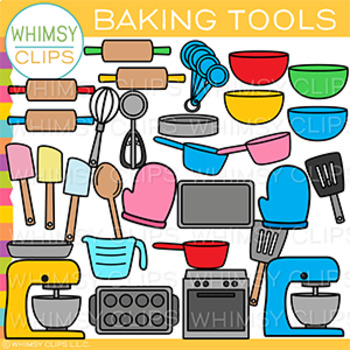 Preview of Kitchen Cooking and Baking Tools Clip Art