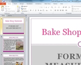 Baking Tools and Measures Power point