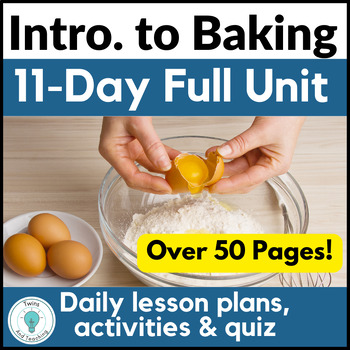 Preview of Baking Activities for Culinary Arts and FCS Life Skills - Baking Lesson Plans