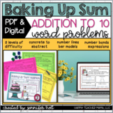 Baking Up Addition to 10 Word Problems | PDF & DIGITAL for